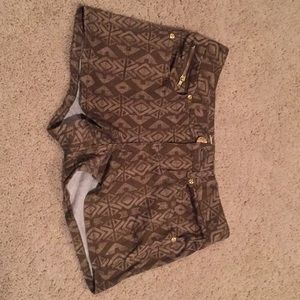 Tribal print shorts